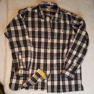 Duluth Trading Co. Free Swingin Flannel Sz. M